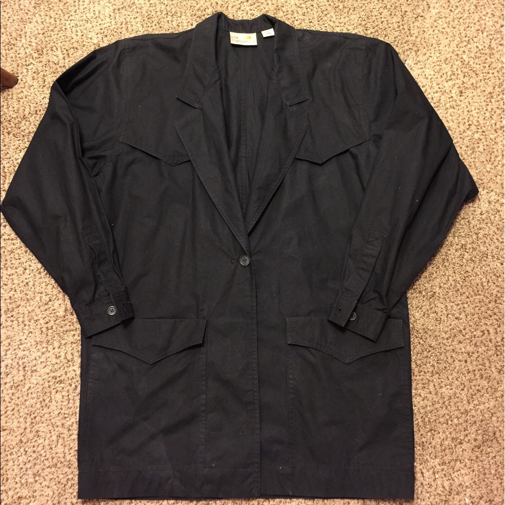 Black LIZ CLAIBORNE Single Breasted Jacket, size 4